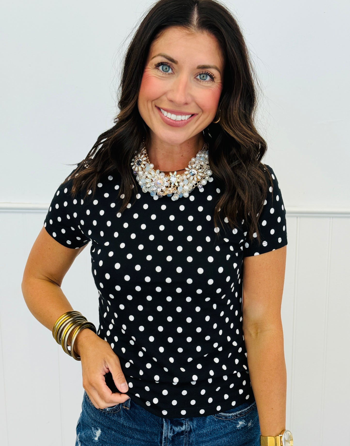Polka Dot Tee (Reg.)- 5 Colors