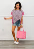 Leopard Stripe Boxy Top (Reg.)