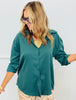 Forest Green Kathryn Classic Button Down Up (Reg. & Plus)