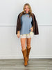Oversized Striped Short Sleeve Tee (Reg.)-2 Colors