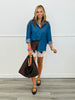 Chambray Kathryn Classic Button Down Top (Reg. & Plus)