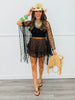 Leopard Chiffon Tiered Skort (Reg.)