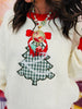 Christmas Tree Applique Sweater (Reg. and Plus)