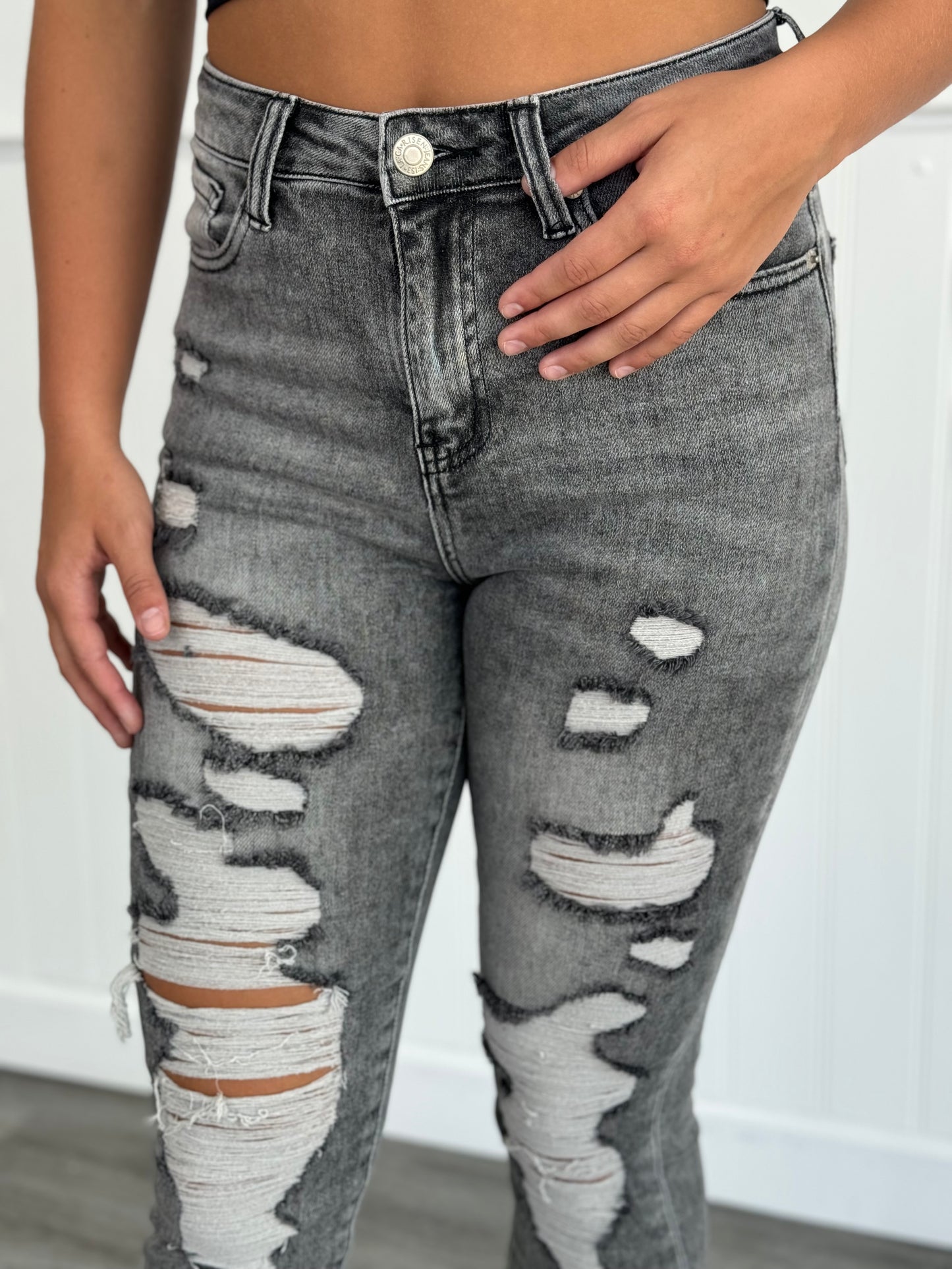 Risen When Skies Are Grey Skinny Jeans (Reg & Plus)