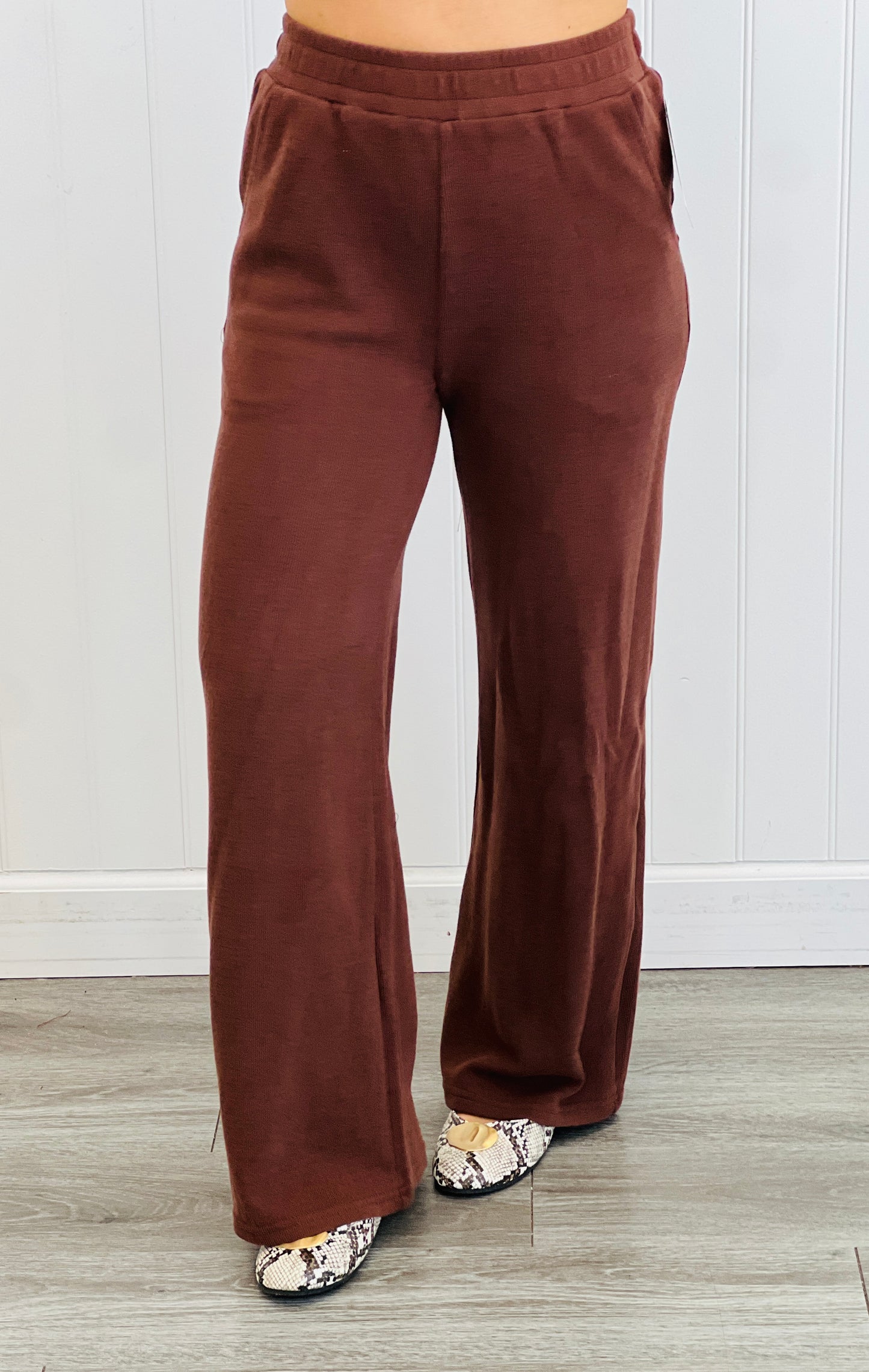 Brushed Knit Top & Sweat Pant Set (Reg.)