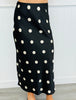 Polka Dot Satin Maxi Skirt (Reg.)-2 Colors