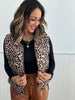 Leopard Puffer Zip Vest (Reg. & Plus)