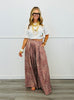 Mocha Deer Print Palazzo Pants (Reg. and Plus)