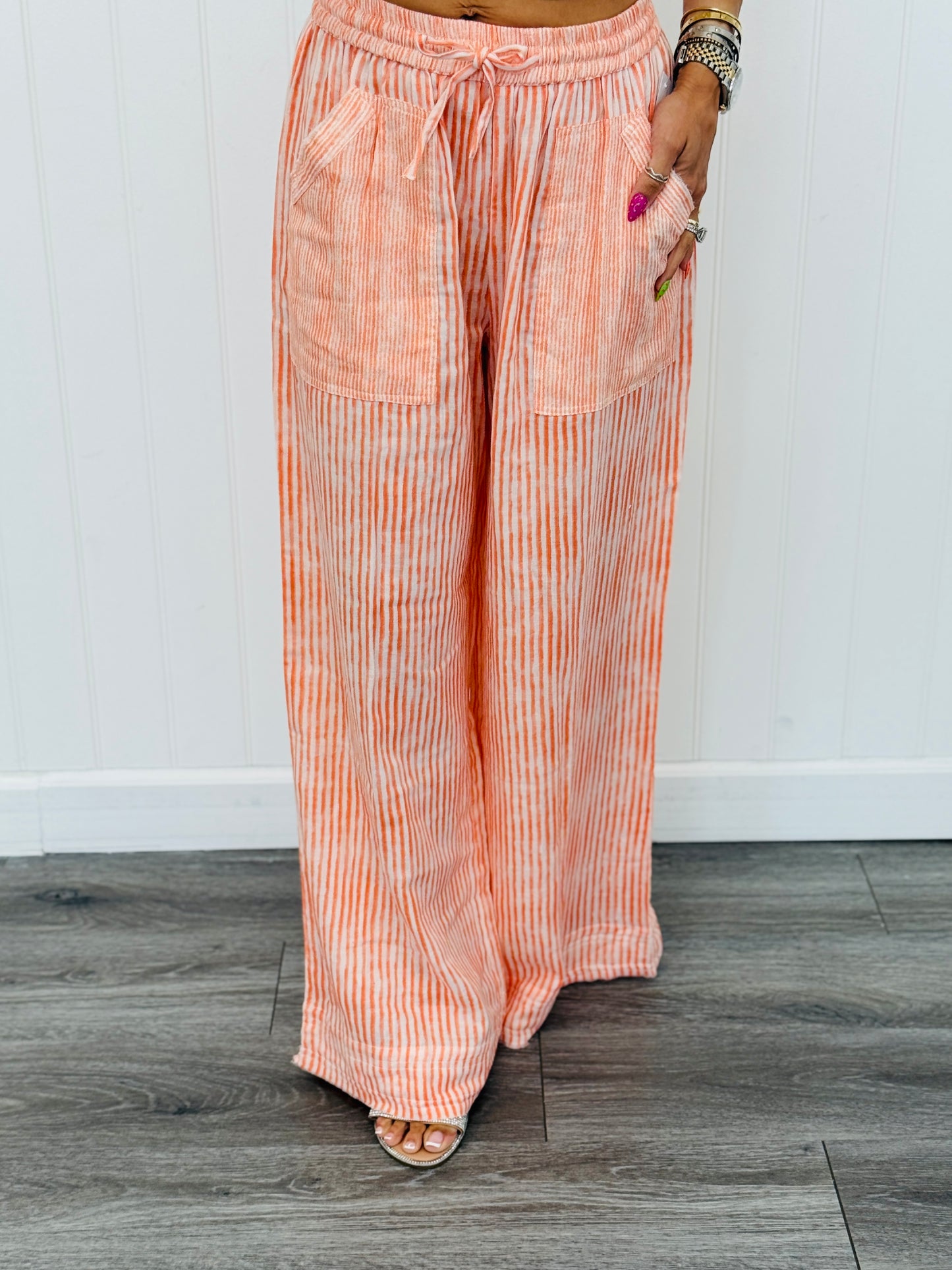 POL Orange Stripe Modern Edge Pants (Reg.)