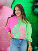 Queen Of Sparkles Licensed Green & Pink Character Profile 'Wicked' Sweatshirt (Reg. and Plus)