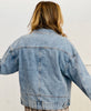 Denim Blue Embellished Jacket (Reg & Plus)