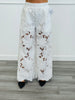 Soft White Floral Lace Pants (Reg.)