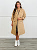 Belted Lapel Collar Trench Coat (Reg & Plus)-3 Colors