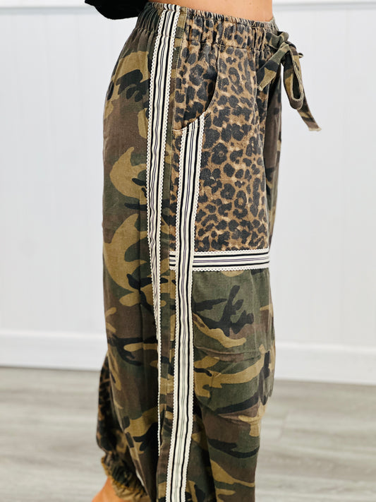 POL Olive Camo Mixed Prints Jogger Pants (Reg.)