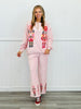 Pink Nutcracker Embroidered Corduroy Top & Pant Set (Reg.)