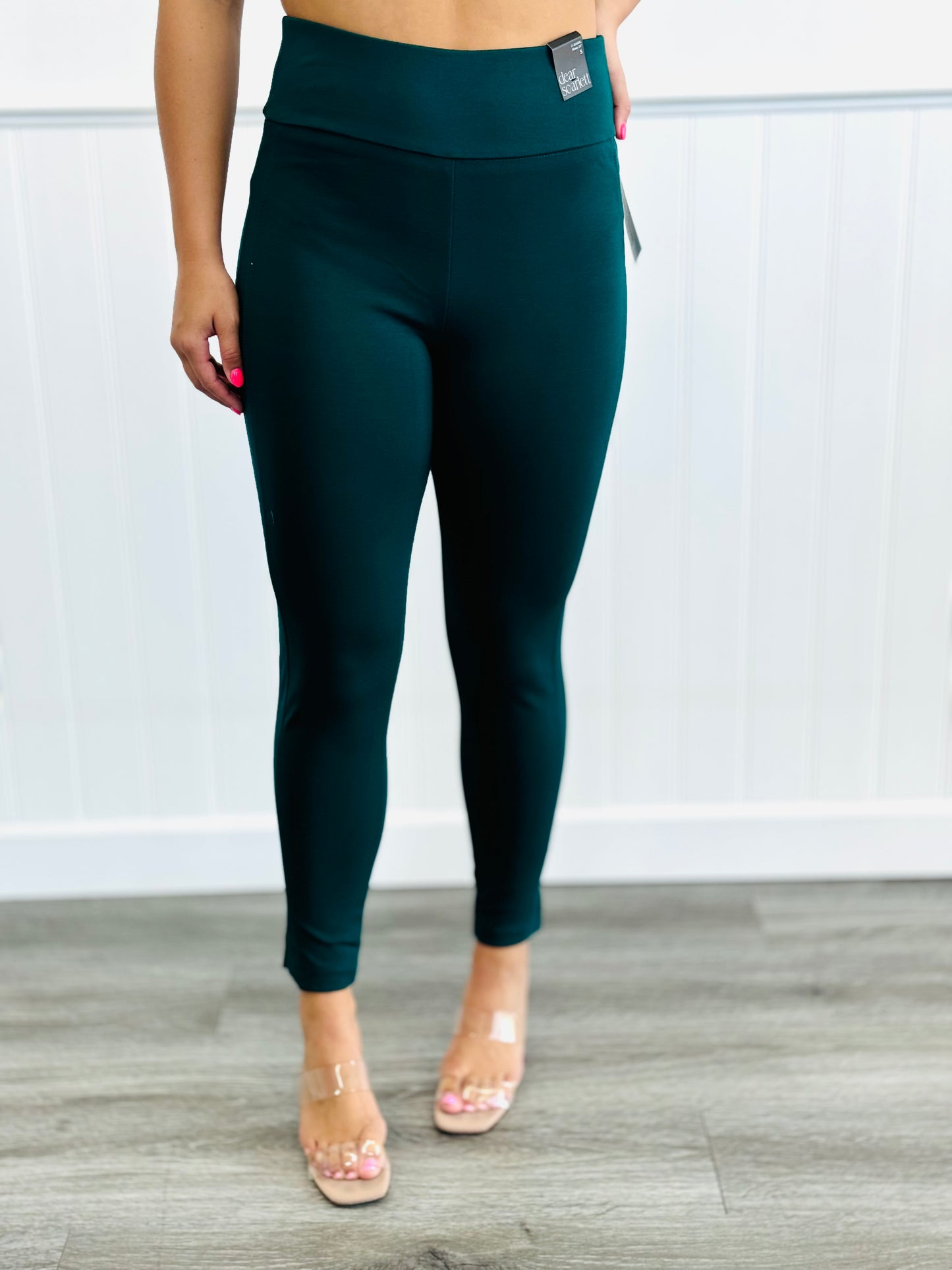 Dear Scarlett Hunter Green Magic High Waist Skinny Pants (Reg. and Plus)