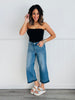 Judy Blue Completely Obsessed Tummy Control Wide Leg Crop Jeans (Reg. & Plus)