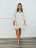 POL Natural Multi Button Down Mini Dress (Reg.)