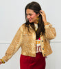 Camel Denim Deer Print Jacket (Reg.)