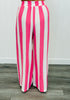 Pink/White Stripe Top & Pants Set (Reg & Plus)