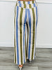 Multi Striped Wide Leg Pants (Reg.) - 3 Colors