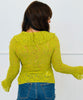 Ruffled Lace Long Sleeve Blouse (Reg & Plus)- 2 Colors