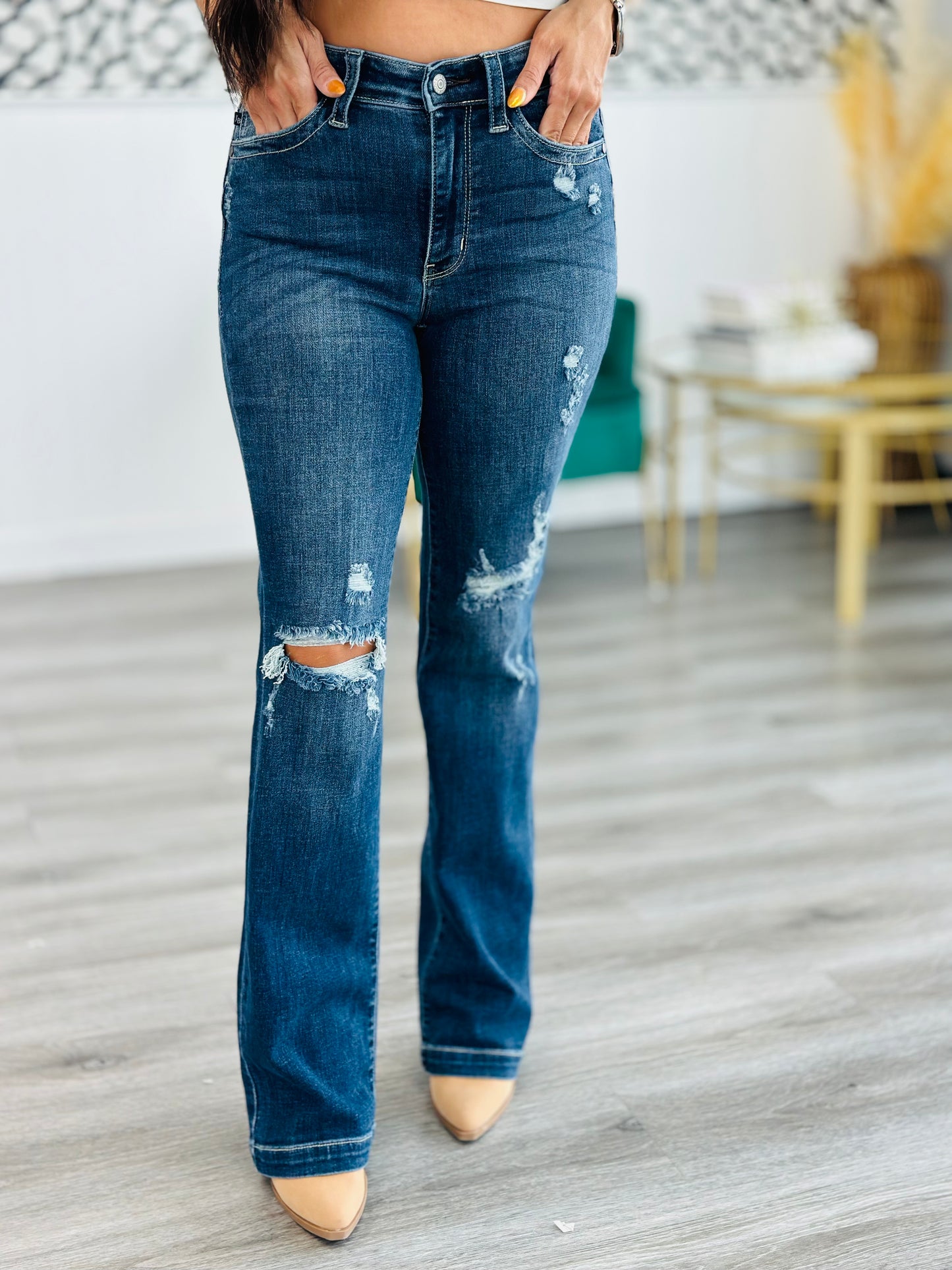 Judy Blue Here For You Bootcut Jeans (Reg. and Plus)