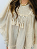 POL Natural Ruffled High Low Top (Reg.)