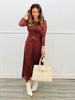 Brown Mesh Button Down Top (Reg.)