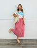 Red Gingham Maxi Skirt (Reg & Plus)