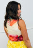 Vibrant Floral Print Sleeveless Top (Reg.)