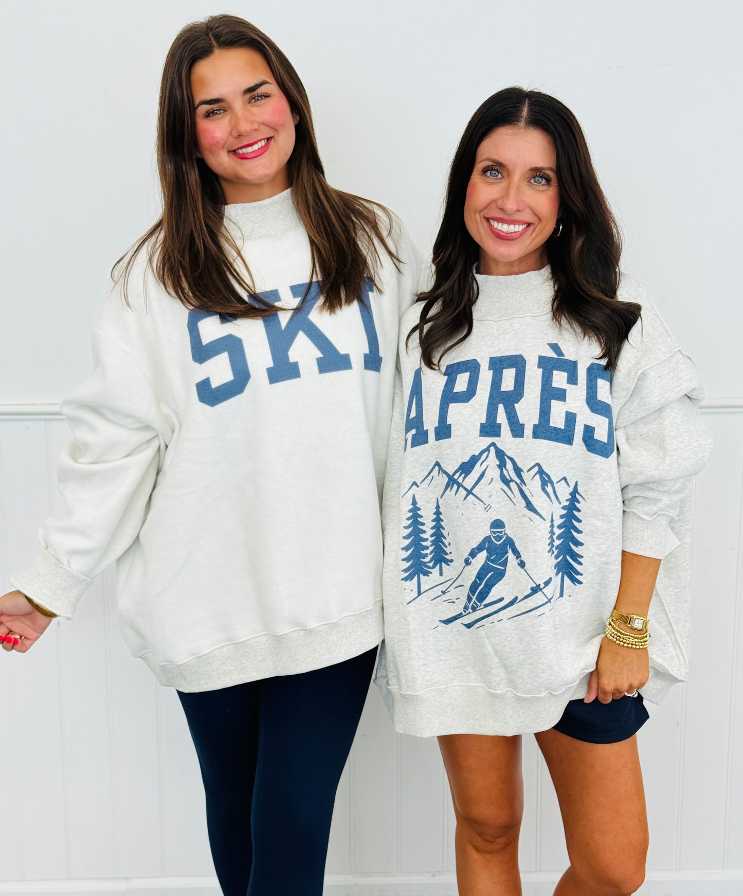 Ash Grey Apres/Ski Reversible Graphic Sweatshirt (Reg.)