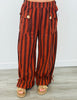 Rust Stripe Cargo Pants (Reg & Plus)