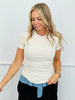 Essential Short Sleeve Micro-Ribbed Tee (Reg.)- 4 Colors