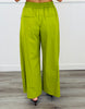 Green Pleated Wide Leg Pants (Reg.)