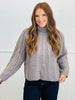 Textured Turtleneck Sweater Top (Reg & Plus)-3 Colors