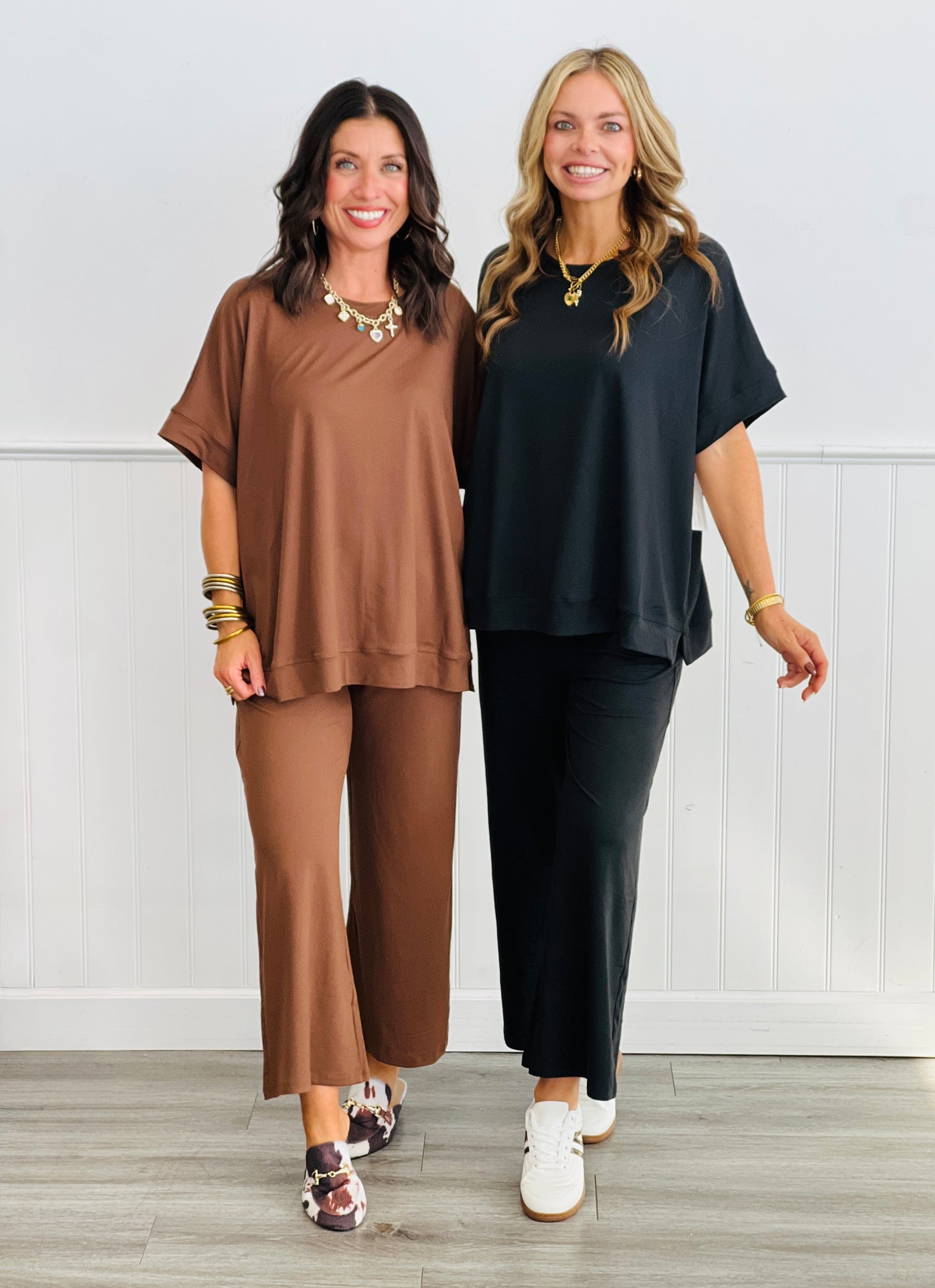 Cozy Peach Skin Pants (Reg. and Plus) - 2 Colors