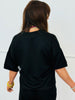 Black Butter Soft V-Neck Top (Reg. and Plus)