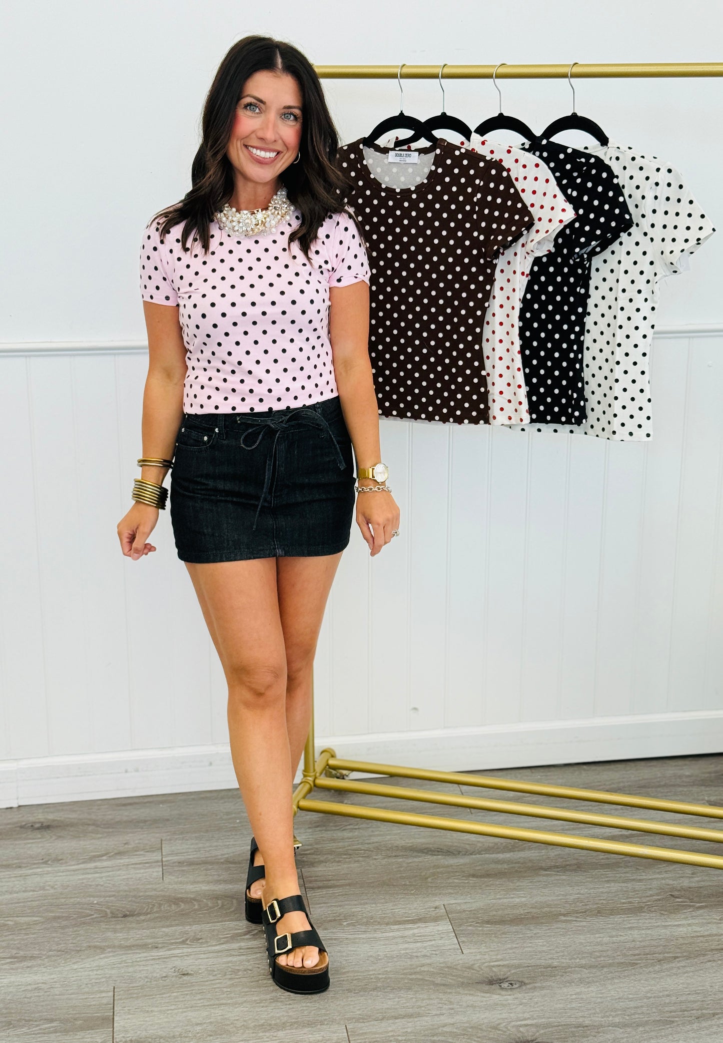 Polka Dot Tee (Reg.)- 5 Colors