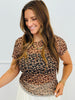 Leopard Mesh Short-Sleeve Top (Reg. and Plus)