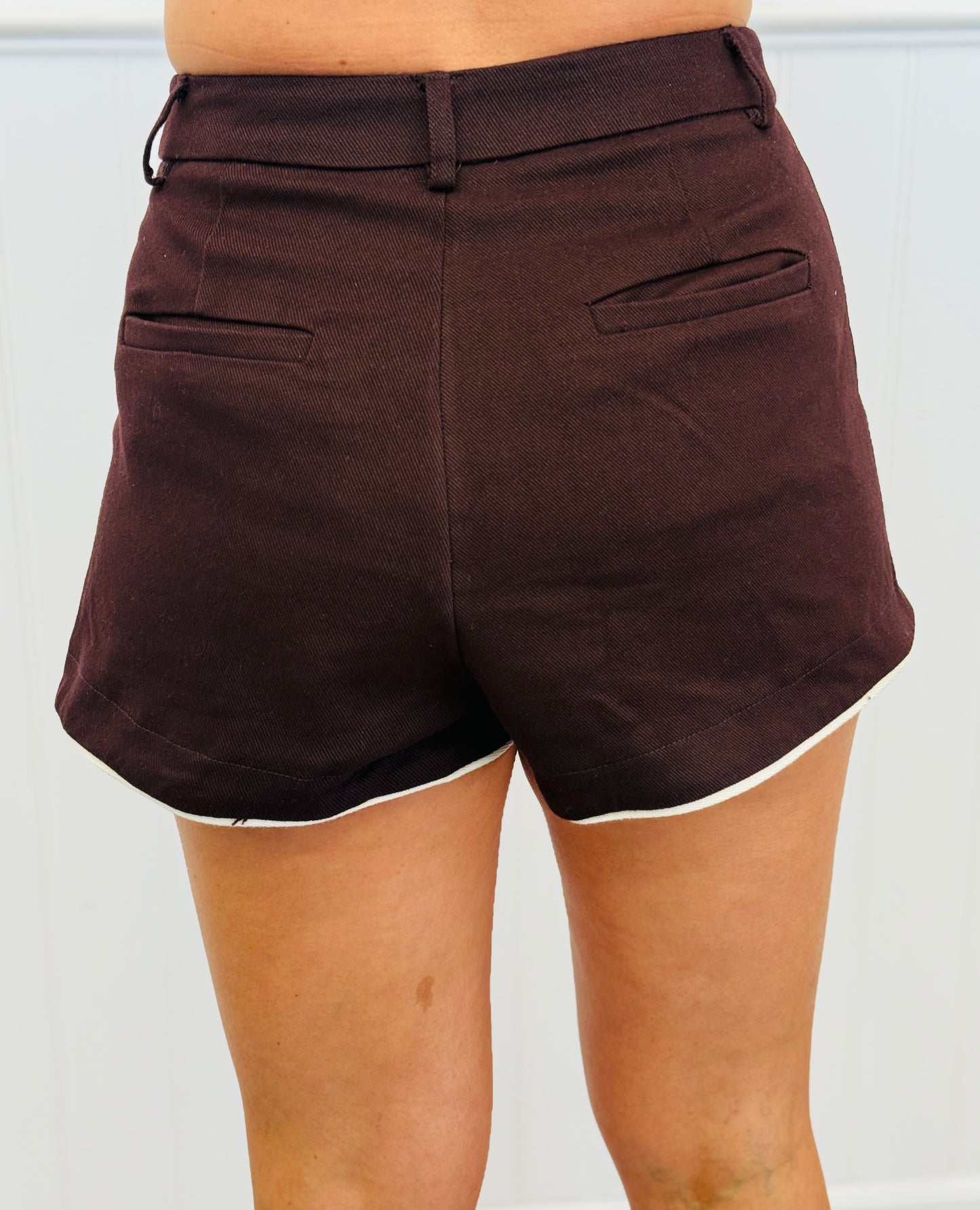 Contrast Piping Accent Shorts (Reg.) - 2 Colors