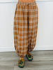 Latte Plaid Baggy Balloon Jogger Pants (Reg.)