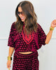 Tonal Polka Dot Velvet Blouse (Reg.) - 4 Colors