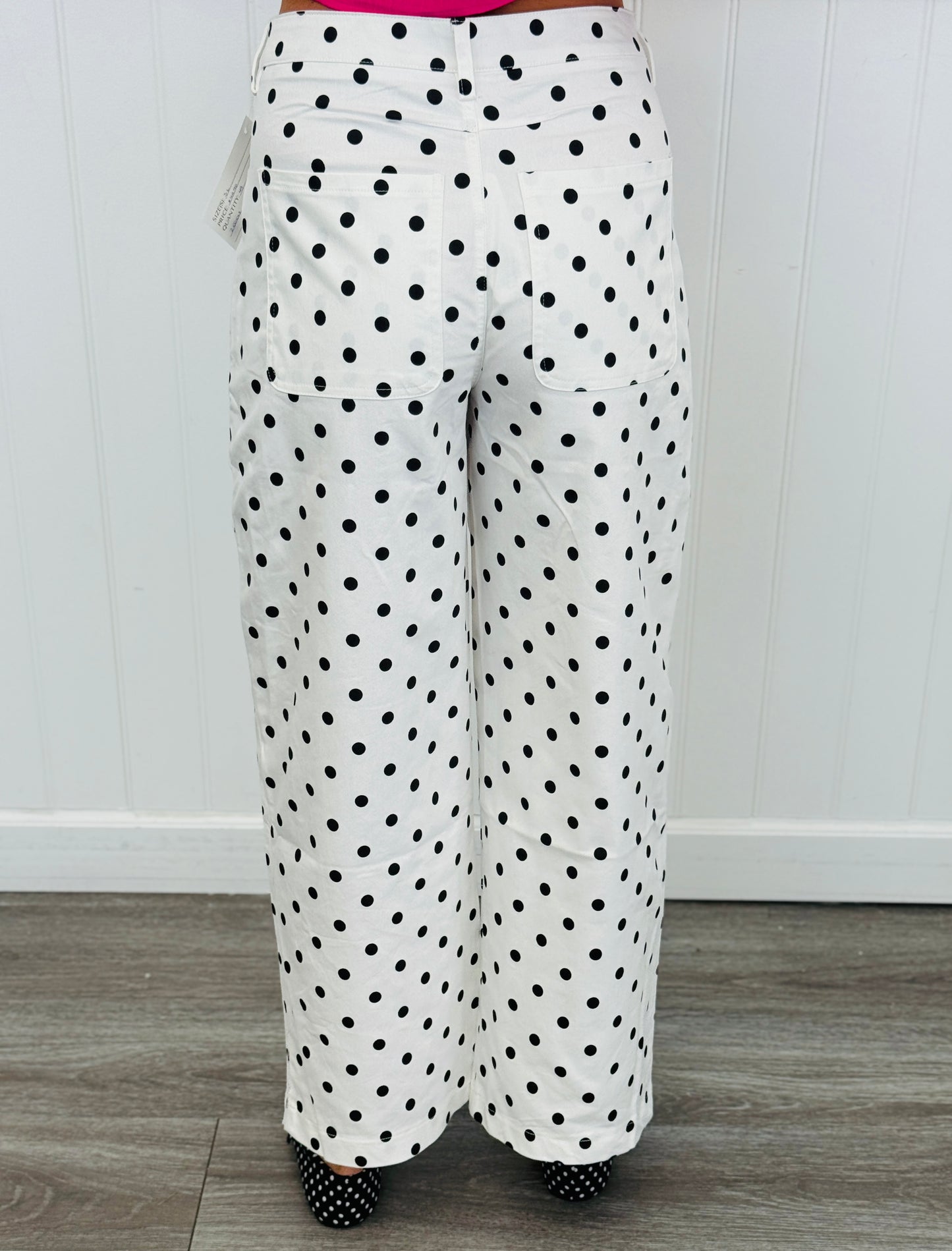 High Waist Polka Dot Barrel Pants Remix (Reg.) - 2 Colors