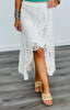 POL Off White Crochet Hi-Low Skirt (Reg.)