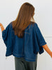 Dark Wash Denim Poncho Jacket (Reg.)