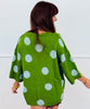 Polka Dot Patterned Sweater Top (Reg.) - 2 Colors
