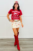 Western Print Mini Skirt (Reg.)