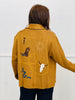 Camel Shawl Collar Western Embroidery Cardigan (Reg.)