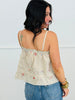 POL Taupe Embroidered Floral Cami Top (Reg.)